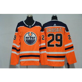 NHL Oilers 29 Leon Draisaitl Orange Adidas Youth Jersey