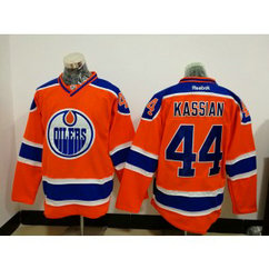 NHL Oilers 44 Zack Kassian Orange Alternate Men Jersey