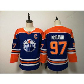 NHL Oilers 97 Connor McDavid Blue Alternate Adidas Youth Jersey