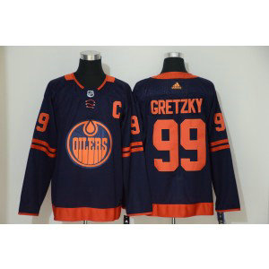 NHL Oilers 99 Wayne Gretzky Navy 50th anniversary Adidas Men Jersey