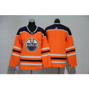 NHL Oilers Blank Orange Adidas Youth Jersey