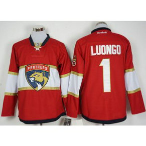 NHL Panthers 1 Roberto Luongo Red New Men Jersey