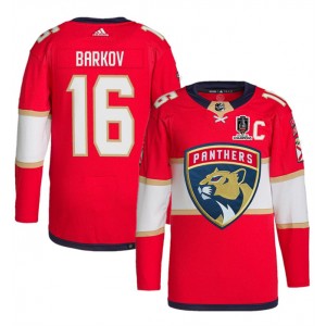 NHL Panthers 16 Aleksander Barkov Red Home 2024 Stanley Cup Champions Adidas Men Jersey