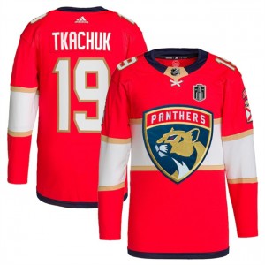 NHL Panthers 19 Matthew Tkachuk Red 2024 Stanley Cup Final Patch Adidas Men Jersey