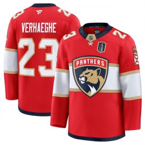 NHL Panthers 23 Carter Verhaeghe Red 2025 Stanley Cup Final Patch New Men Jersey