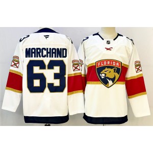 NHL Panthers 63 Marchand White New Men Jersey