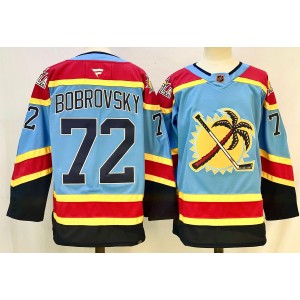 NHL Panthers 72 Sergei Bobrovsky Blue 2024 New Men Jersey