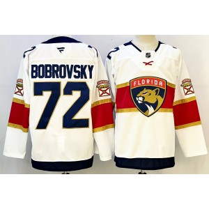 NHL Panthers 72 Sergei Bobrovsky White New Men Jersey