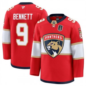 NHL Panthers 9 Sam Bennett Red 2025 Stanley Cup Final Patch New Men Jersey