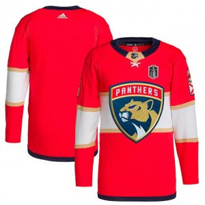 NHL Panthers Blank Red 2024 Stanley Cup Final Patch Adidas Men Jersey