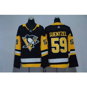 NHL Penguins 59 Jake Guentzel Black Adidas Youth Jersey