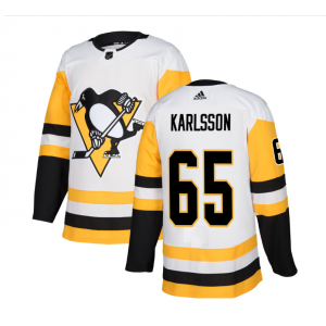NHL Penguins 65 Erik Karlsson White Adidas Men Jersey