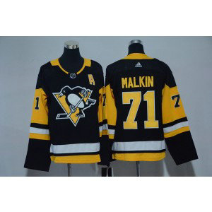 NHL Penguins 71 Evgeni Malkin Black Adidas Youth Jersey