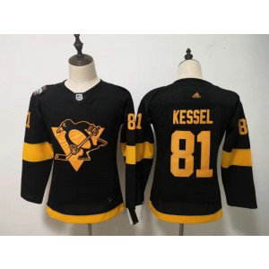 NHL Penguins 81 Phil Kessel 2019 Stadium Series Black Adidas Women Jersey