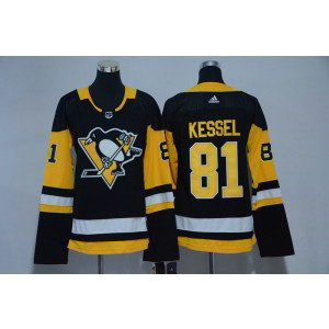 NHL Penguins 81 Phil Kessel Black Adidas Women Jersey