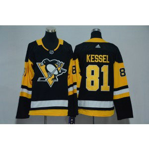 NHL Penguins 81 Phil Kessel Black Adidas Youth Jersey