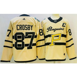 NHL Penguins 87 Sidney Crosby White 2022-23 Retro Adidas Men Jerseys