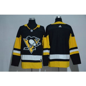 NHL Penguins Blank Black Adidas Men Jersey