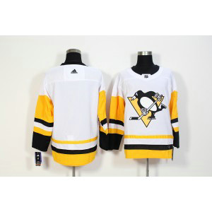 NHL Penguins Blank White Adidas Men Jersey
