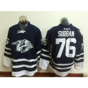 NHL Predators 76 P.K. Subban Blue Reebok Men Jersey