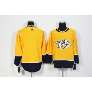 NHL Predators Blank Yellow Adidas Men Jersey