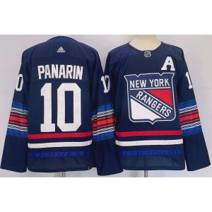 NHL Rangers 10 Artemi Panarin Blue 2024 New Adidas Men Jersey