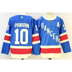 NHL Rangers 10 Artemi Panarin Blue 2025 Centennial New Men Jersey