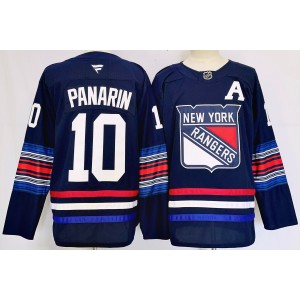 NHL Rangers 10 Artemi Panarin Navy 2024 New Adidas Men Jersey