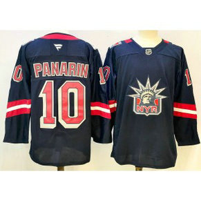 NHL Rangers 10 Artemi Panarin Navy New Men Jersey