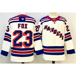 NHL Rangers 23 Adam Fox White 2024-25 New Men Jersey