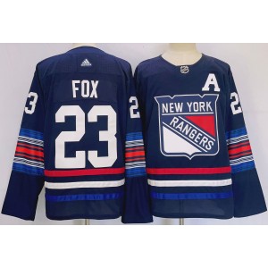 NHL Rangers 23 Fox Blue 2024 New Adidas Men Jersey