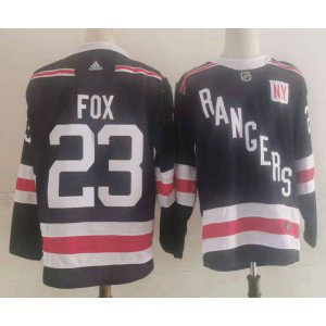 NHL Rangers 23 Fox Navy Adidas Men Jersey