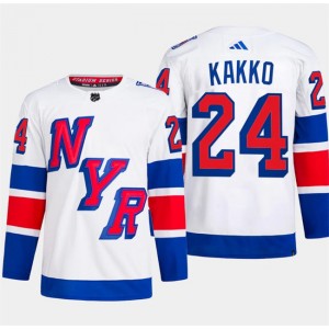 NHL Rangers 24 Kaapo Kakko White 2024 Stadium Series Adidas Men Jersey