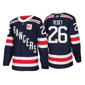 NHL Rangers 26 Jimmy Vesey Navy 2018 Winter Classic Adidas Men Jersey