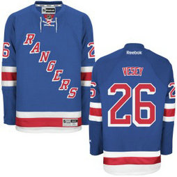 NHL Rangers 26 Jimmy Vesey Royal Blue Home Men Jersey