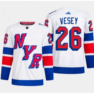 NHL Rangers 26 Jimmy Vesey White 2024 Stadium Series Adidas Men Jersey