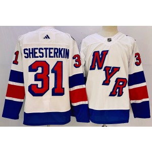 NHL Rangers 31 Igor Shesterkin White 2024 Stadium Series Adidas Men Jersey