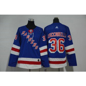 NHL Rangers 36 Mats Zuccarello Blue Adidas Youth Jersey