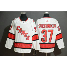 NHL Rangers 37 Andrei Svechnikov White Adidas Men Jersey