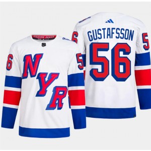 NHL Rangers 56 Erik Gustafsson White 2024 Stadium Series Adidas Men Jersey