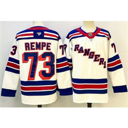 NHL Rangers 73 Matt Rempe White 2024-25 New Men Jersey