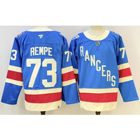 NHL Rangers 73 REMPE Blue 2025 Centennial New Men Jersey