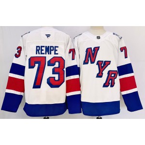 NHL Rangers 73 REMPE White 2024 New Adidas Men Jersey