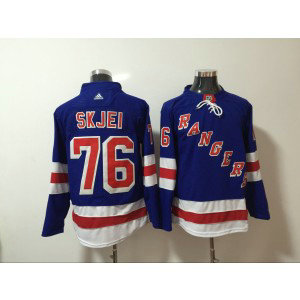NHL Rangers 76 Brady Skjei Blue Adidas Men Jersey