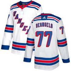 NHL Rangers 77 Anthony DeAngelo Adidas White Men Jersey