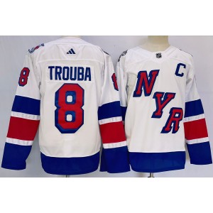 NHL Rangers 8 Jacob Trouba White 2024 Stadium Series Adidas Men Jersey