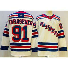 NHL Rangers 91 Vladimir Tarasenko White Adidas Men Jersey