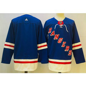 NHL Rangers Blank Blue 2022-23 Retro Adidas Men Jersey