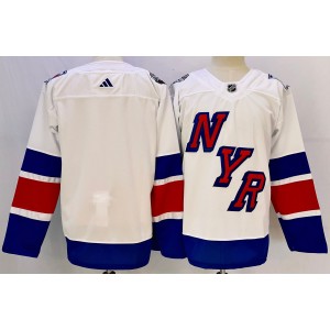 NHL Rangers Blank White 2024 Stadium Series Adidas Men Jersey