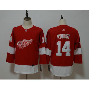 NHL Red Wings 14 Gustav Nyquist Red Adidas Women Jersey